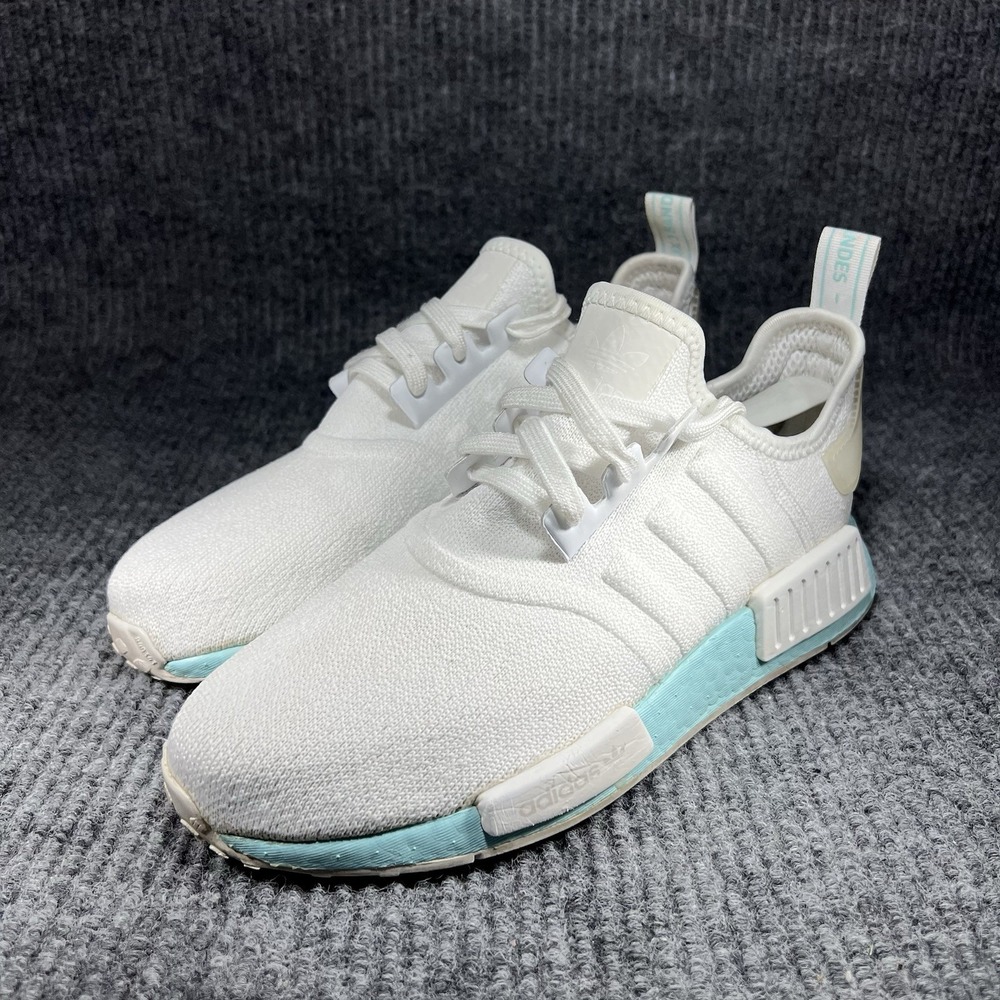 Adidas NMD R1 Women's Size 8.5 Clear Aqua White Running Walking Shoes EF4273